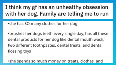 Photo of Man Claims Girlfriend Cares Too Much About Her Dog, Internet Weighs In
