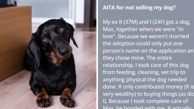 Photo of Woman’s Own Family Pressures Her For Refusing To Sell Her Beloved Dog To Her Rich Ex For A Huge Sum Of Money