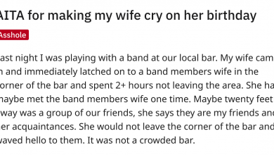 Photo of Man Gets Angry At His Wife For Not Socializing With His Friends On Her Birthday
