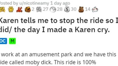 Photo of Ride Operator In Amusement Park Makes Karen Cry In Act Of Revenge