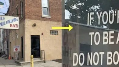 Photo of Bar’s Front Door Sign ‘Sparks Outrage’, Manager Claims It’s ‘Increased Business’