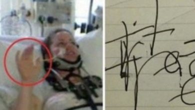 Photo of Woman Declared ‘Dead’ For 27 Minutes – Upon Awakening She Hastily Wrote a Spine-Chilling Message
