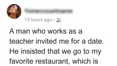 Photo of Woman Blocks Man Following Their 1st Date in Which He Paid for Their $500+ Dinner