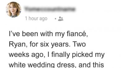 Photo of The groom-to-be wants everyone at the wedding to know that his fiancée is not “pure.” –