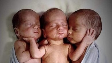 Photo of Young mom overcomes huge odds, gives birth to miracle triplets