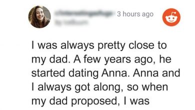 Photo of Dad & Fiancée Exclude His Daughter from Their Wedding after She Already Bought a Dress & Shoes for It