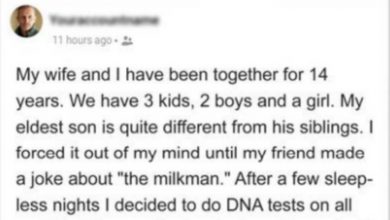 Photo of My Eldest Son Is Quite Different from My Other 2 Kids, So I Did a DNA Test on Him
