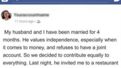 Photo of My Husband Invited Me to a Restaurant Then Demanded I Pay for Both of Us at the End of Our Meal