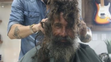 Photo of Everyone is amazed to see how the beggar has changed after his long beard and dirty hair