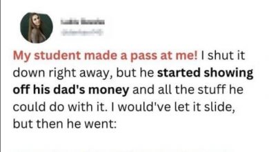 Photo of Male Student Makes a Pass at Female Professor