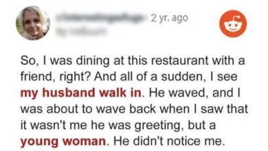 Photo of Man Goes on Date with Female Secretary not Knowing His Wife Is Sitting Behind Them