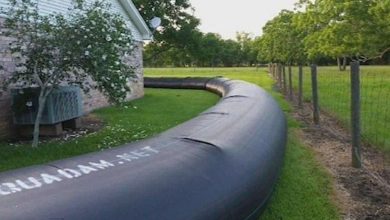 Photo of For $8300, a man purchased 400 feet of plastic to wrap his house