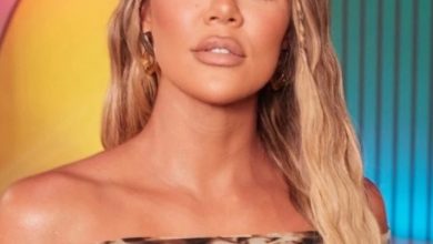 Photo of Khloe Kardashian posed topless as Eva for TMRW Magazine: photo