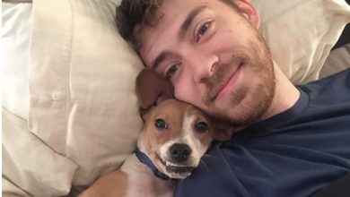 Photo of Man receives ultimatum from girlfriend, telling him to get rid of the dog or else