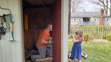 Photo of My daughter rushed from the shed, terrified of someone inside. I quickly checked and called my husband right away