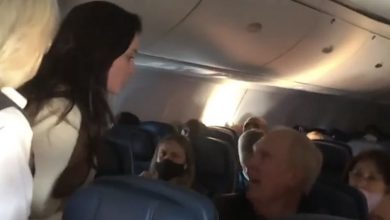 Photo of During our flight, a woman continuously insulted the aircraft personnel and passengers, ultimately fleeing the plane in tears.