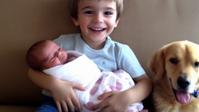 Photo of A Couple Adopts a 6-Year-Old Boy and Discovers Him Caring for an Unfamiliar Baby in His Room the Next Day
