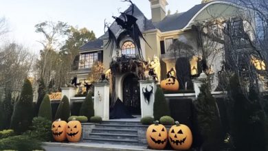 Photo of While I was away on a business trip, my neighbor removed my Halloween decorations and used them to decorate her own home
