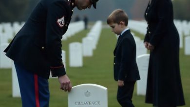 Photo of “At My Husband’s Grave, A Soldier Revealed a Secret That Left My In-Laws Speechless”