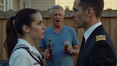 Photo of “At a Backyard Barbecue, My Dad Mocked My Job. But When His Navy Buddy Recognized My Rank, the Whole Yard Went Silent”