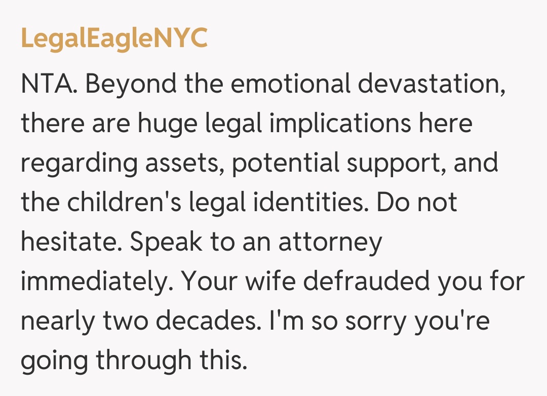 Comentariu de la LegalEagleNYC