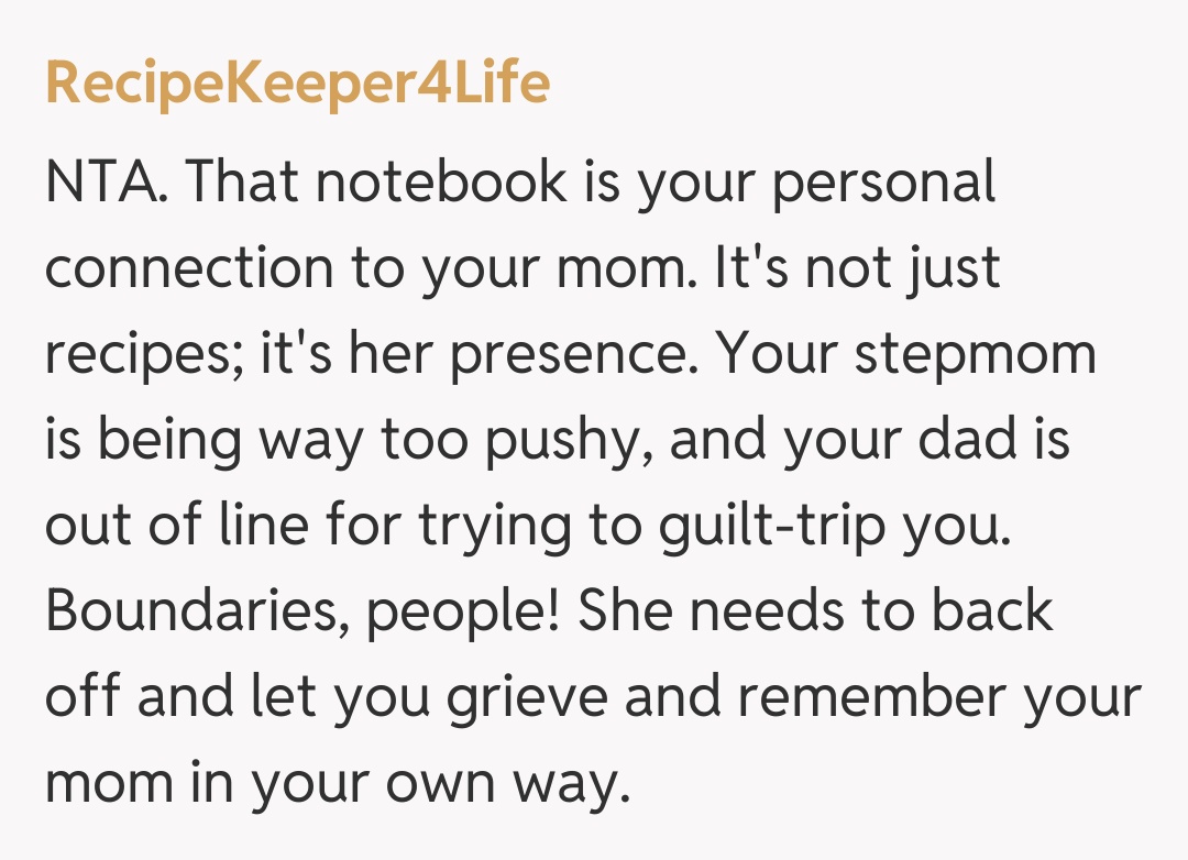 Comentariu de la RecipeKeeper4Life