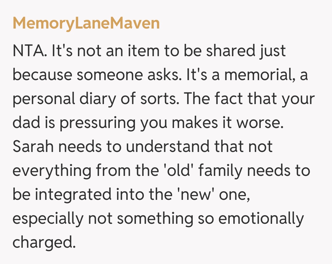 Comentariu de la MemoryLaneMaven