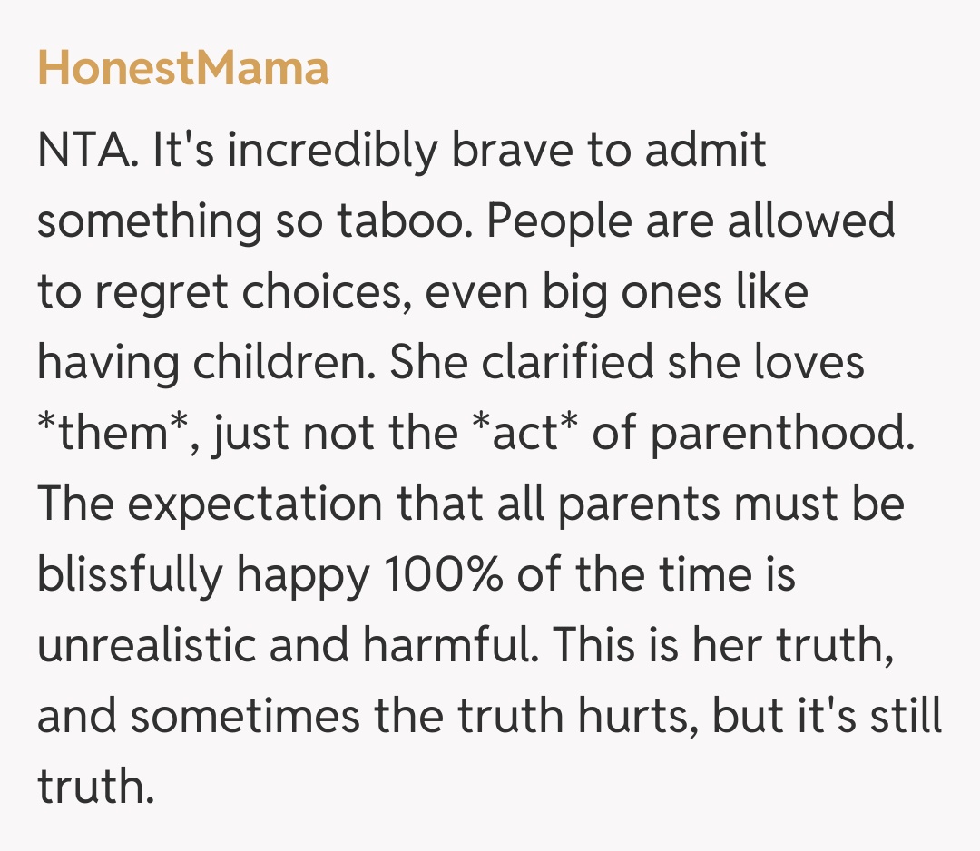 Comentariu de la HonestMama