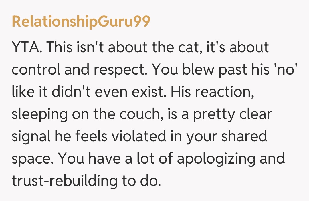 Comentariu de la RelationshipGuru99