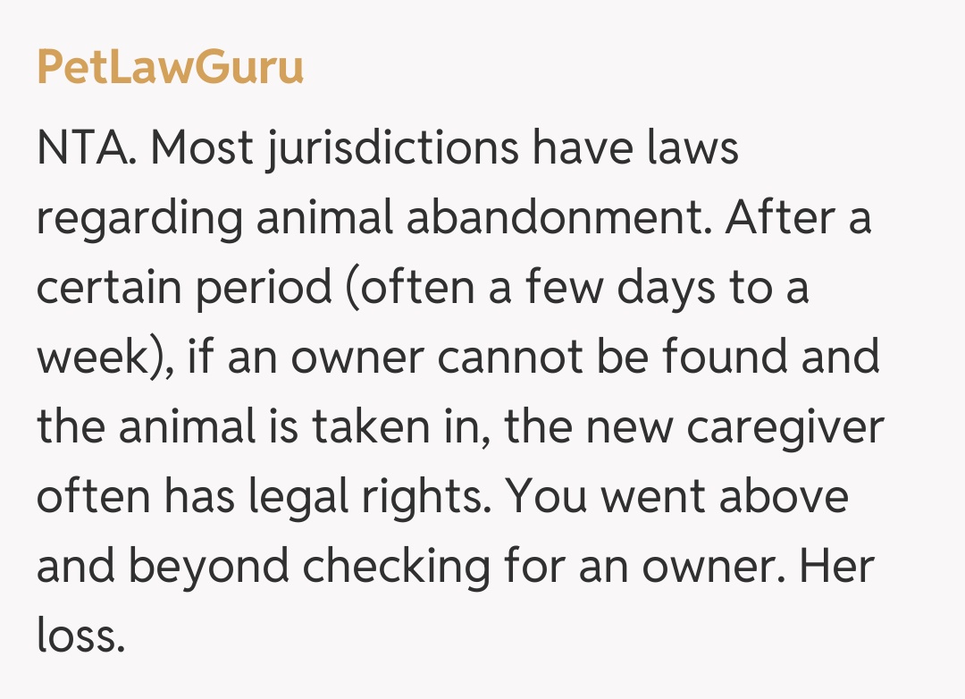 Comentariu de la PetLawGuru