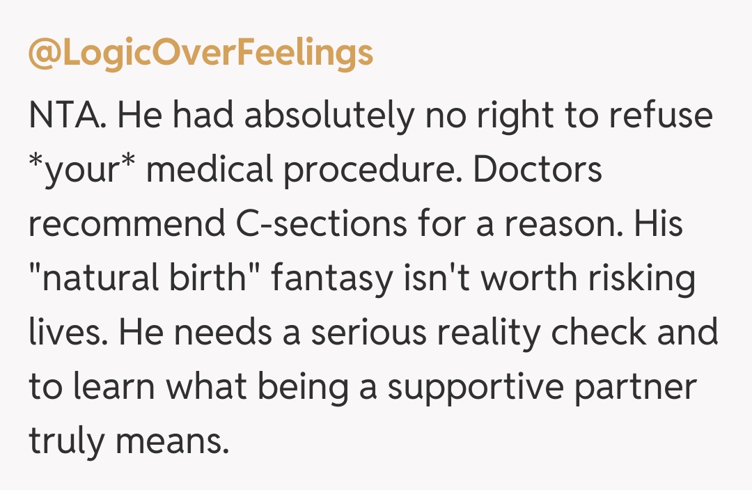 Comentariu de la @LogicOverFeelings