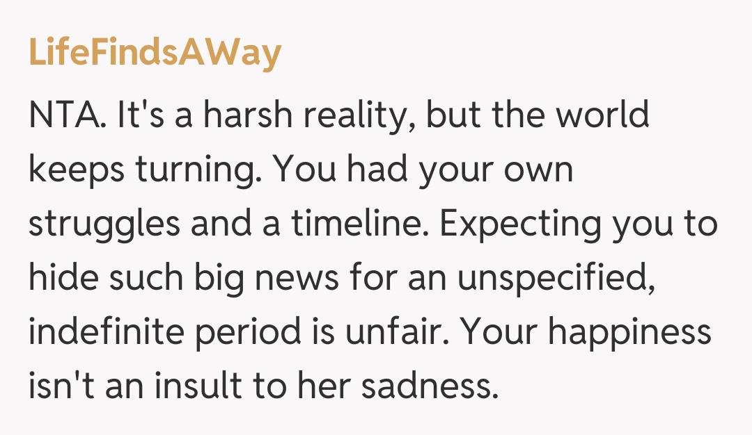 Comentariu de la LifeFindsAWay