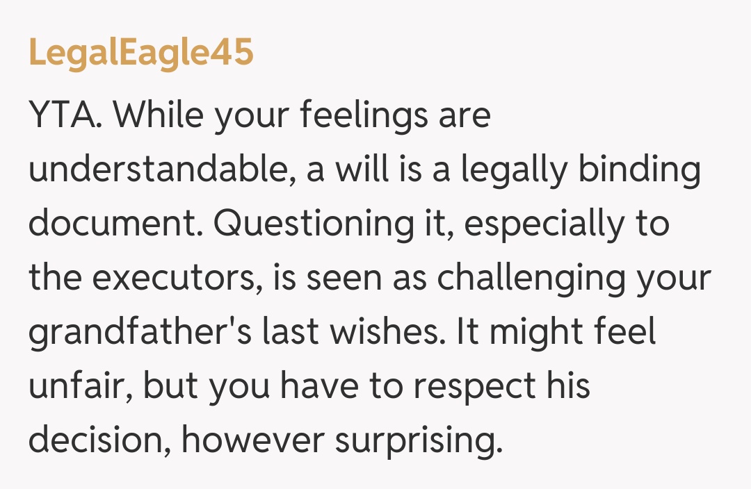 Comentariu de la LegalEagle45