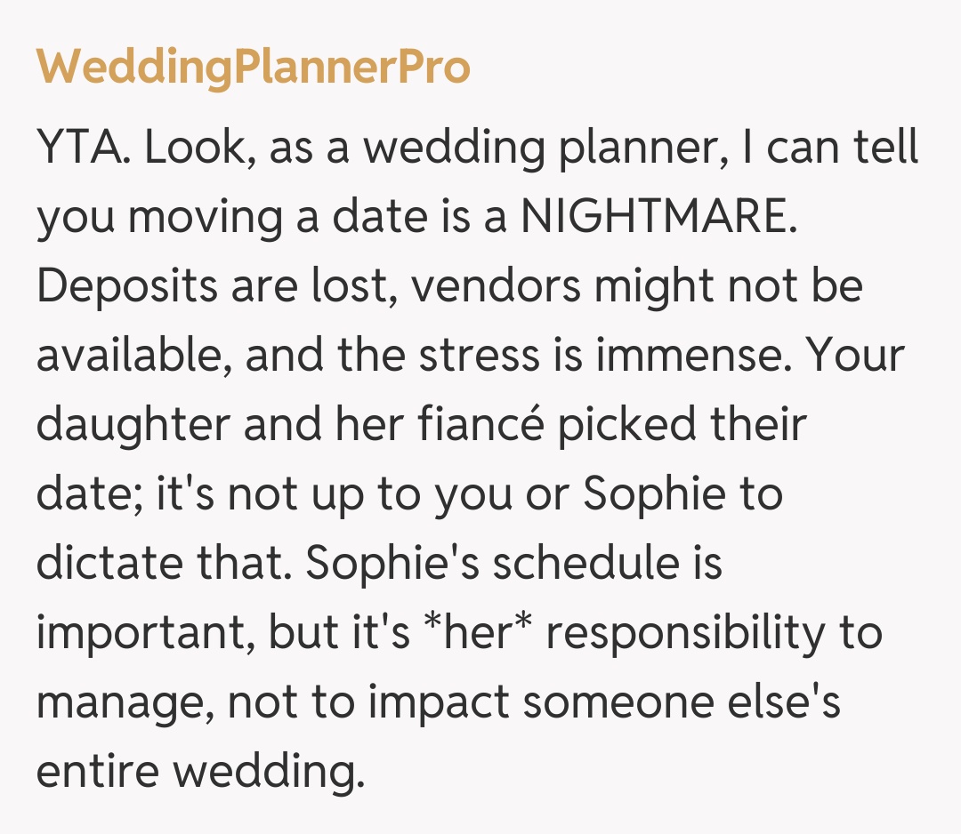 Comentariu de la WeddingPlannerPro