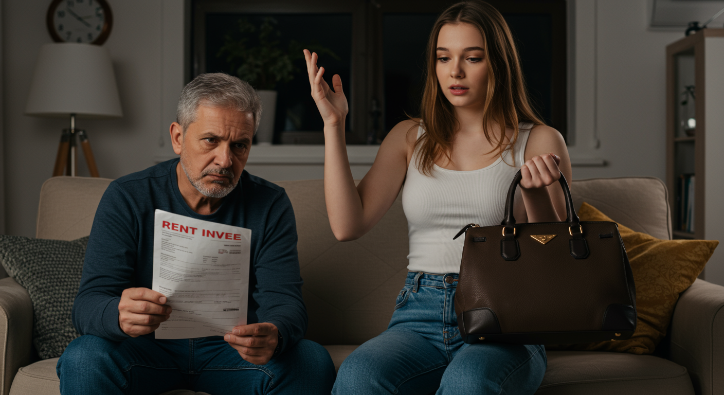AITA for asking my daughter to pay rent after she bought a $4,000 designer bag while still living in my house for free?