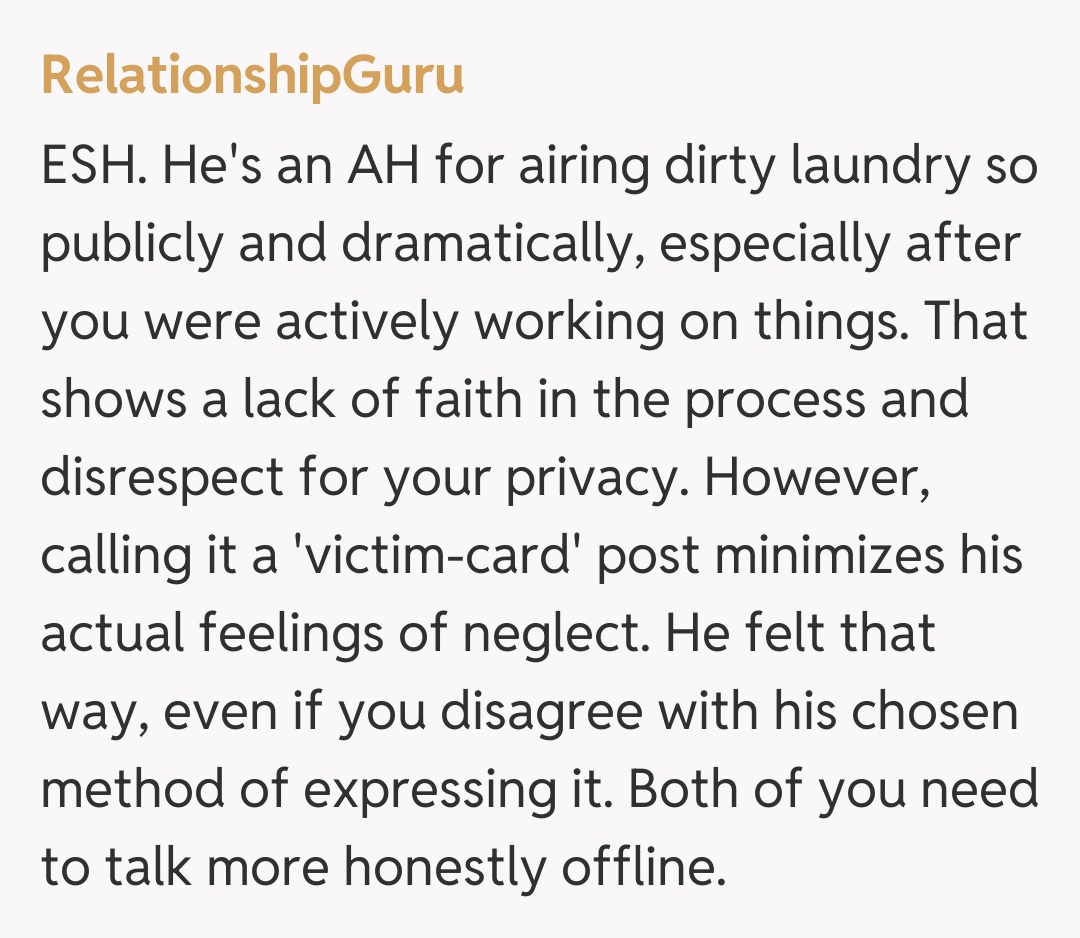 Comentariu de la RelationshipGuru