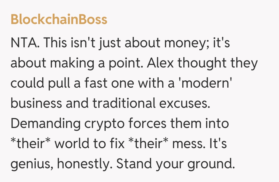 Comentariu de la BlockchainBoss