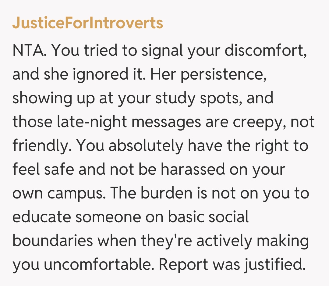 Comentariu de la JusticeForIntroverts