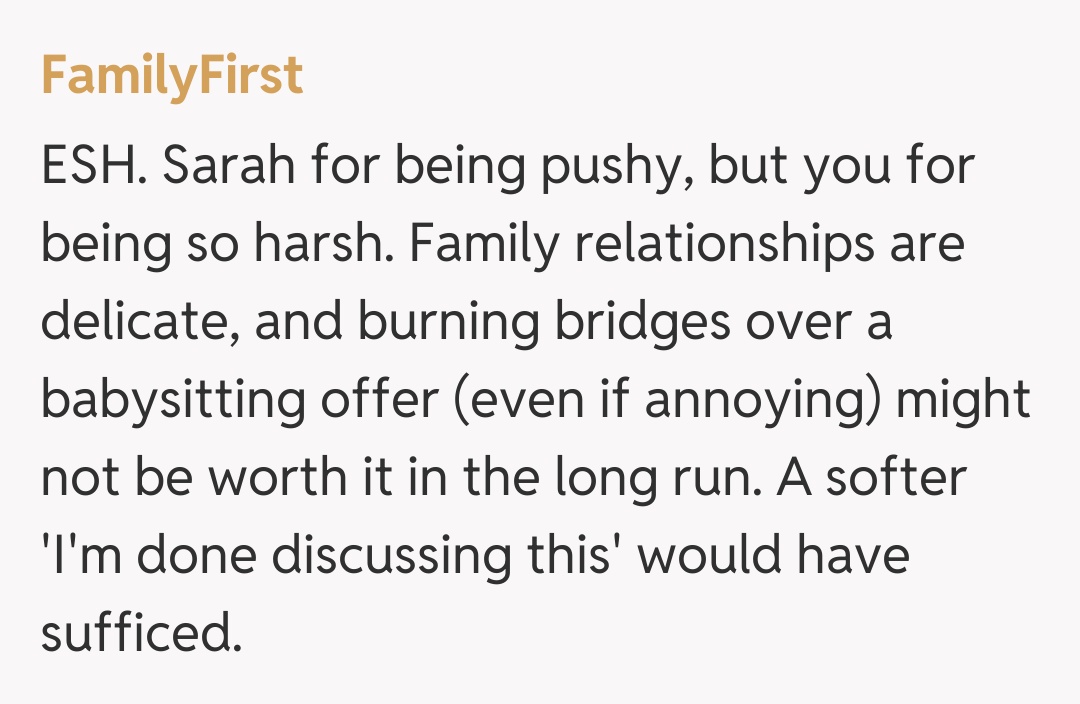 Comentariu de la FamilyFirst