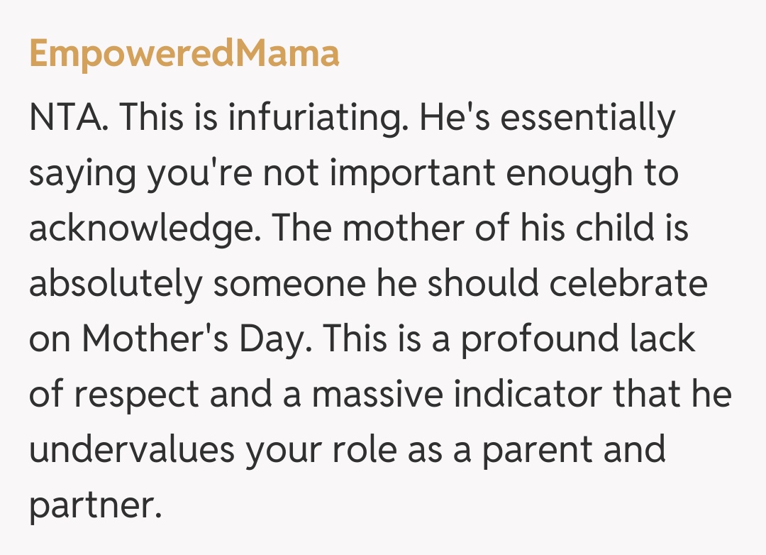 Comentariu de la EmpoweredMama