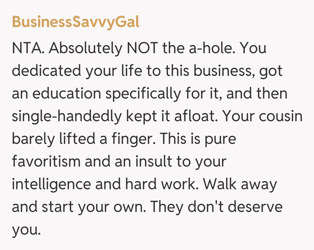 Comentariu de la BusinessSavvyGal