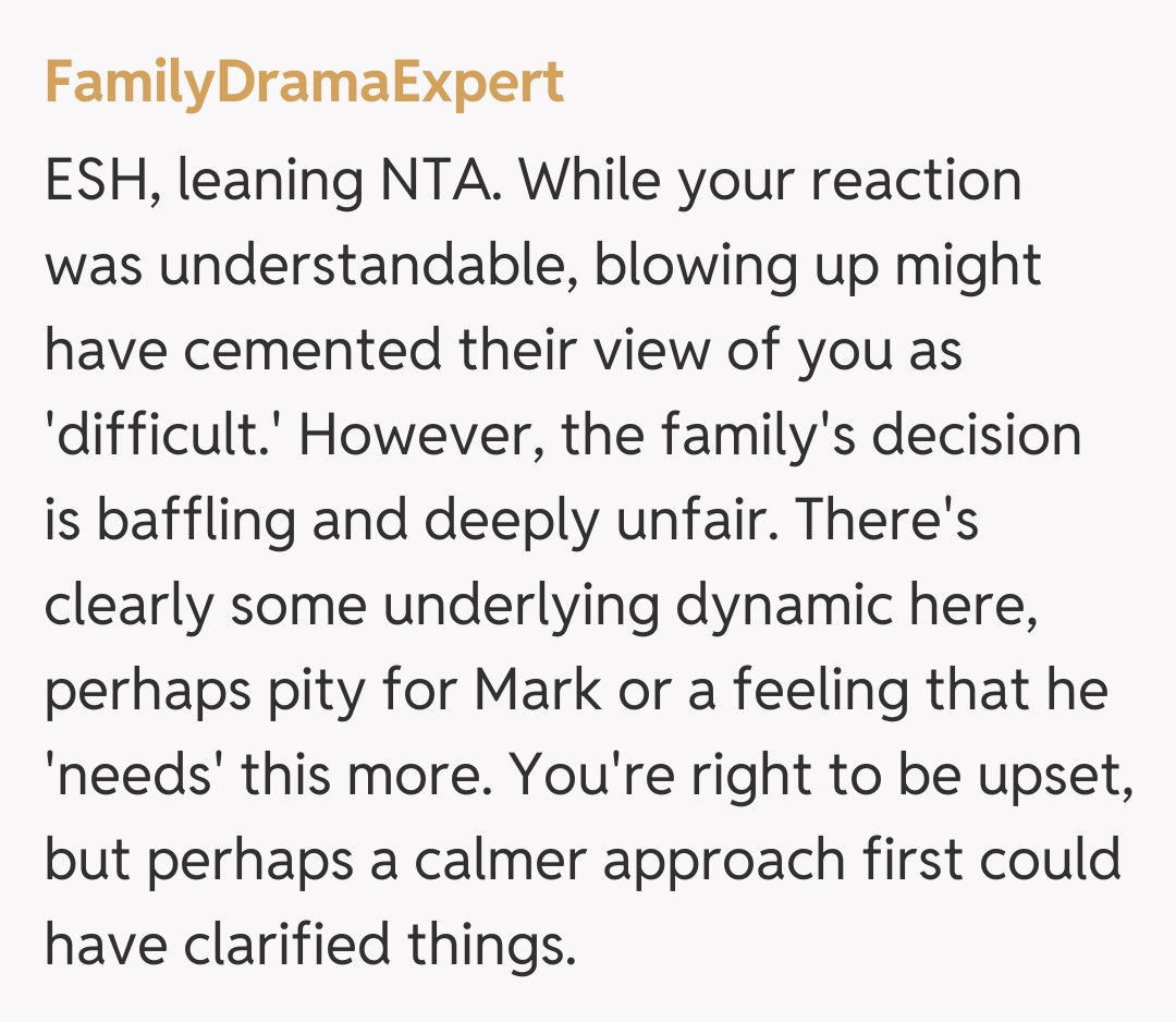 Comentariu de la FamilyDramaExpert