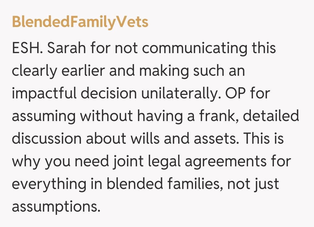 Comentariu de la BlendedFamilyVets