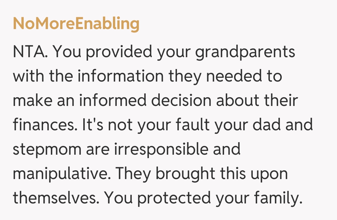 Comentariu de la NoMoreEnabling