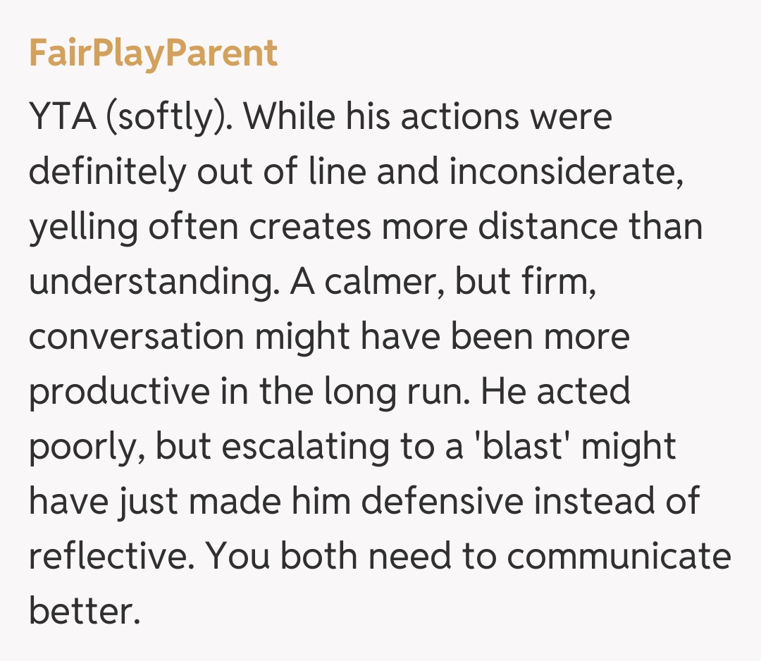 Comentariu de la FairPlayParent