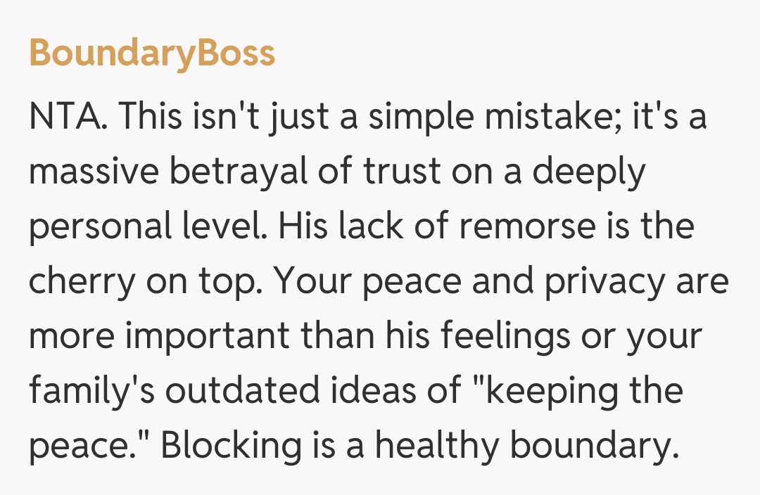 Comentariu de la BoundaryBoss
