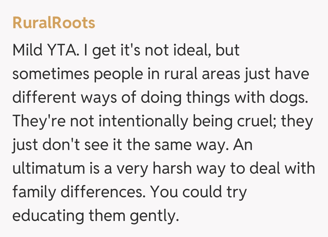 Comentariu de la RuralRoots