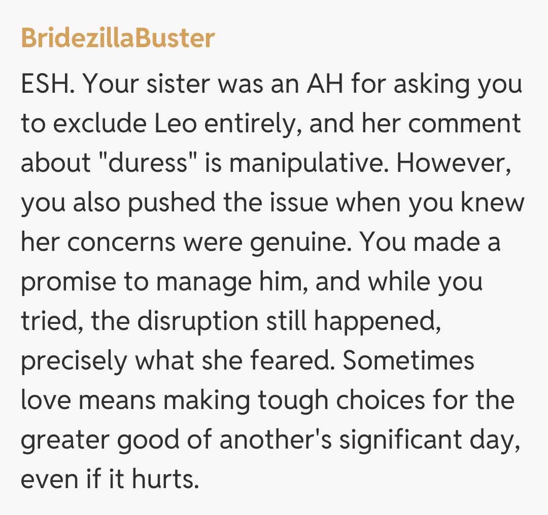 Comentariu de la BridezillaBuster