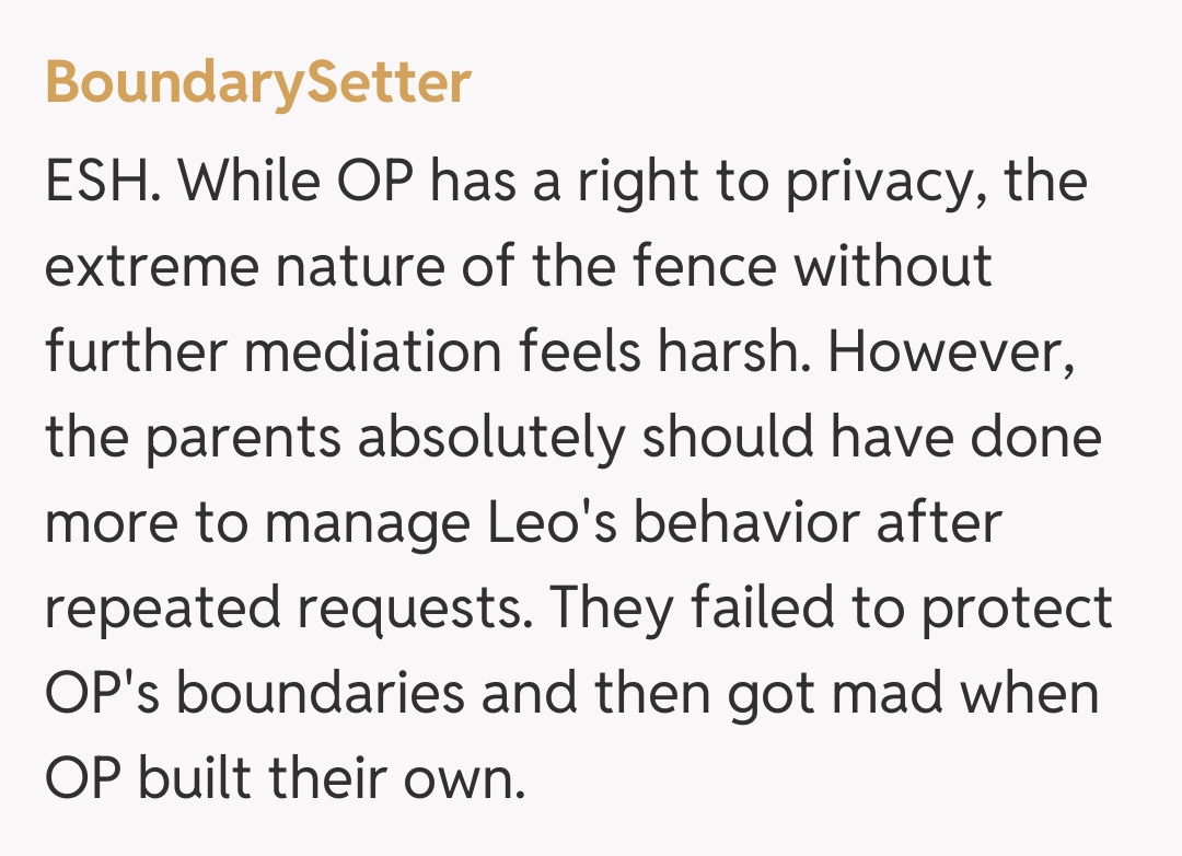 Comentariu de la BoundarySetter