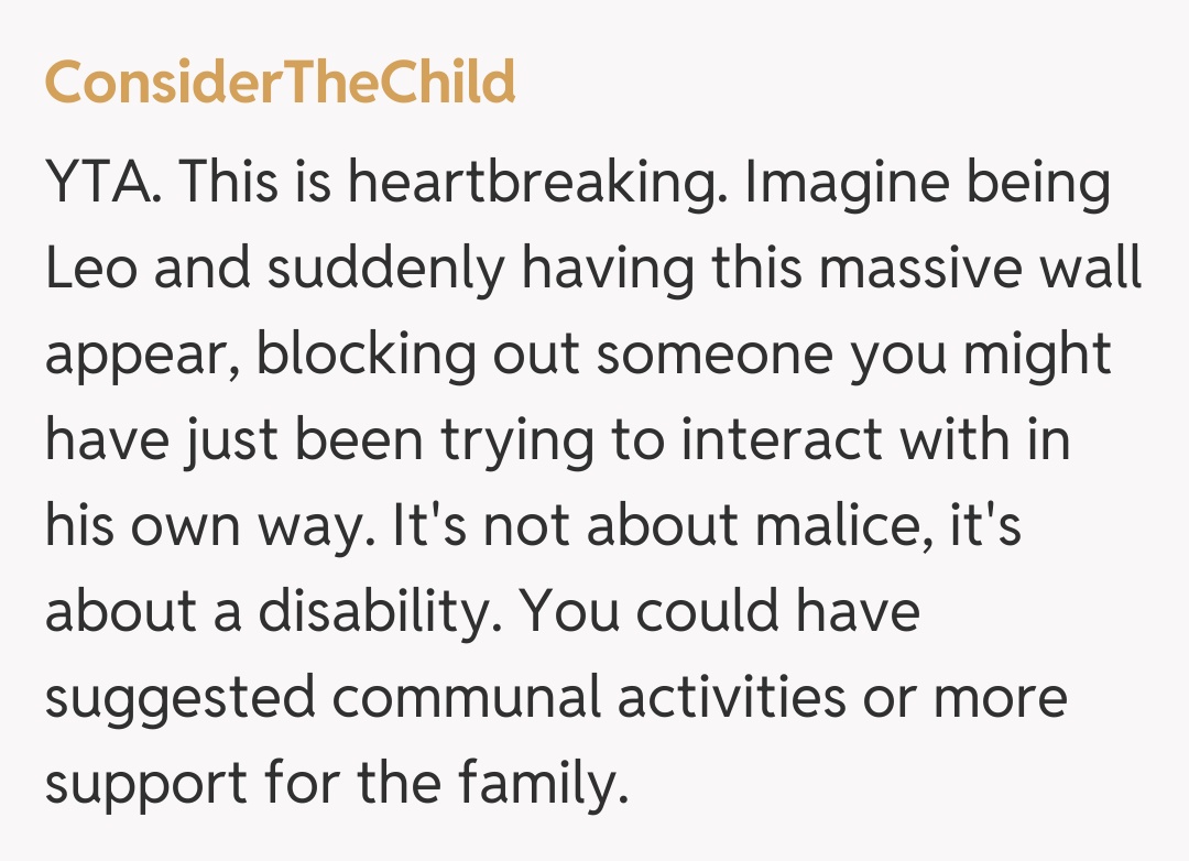 Comentariu de la ConsiderTheChild